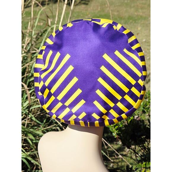 Vintage 60s Miss Alice Silk Turban Hat | Mod Carnaby Street Glam - Picture 10 of 11